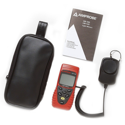 Amprobe LM-120 Light Meter, 20lx to 200000lx, ±6 %, With RS Calibration