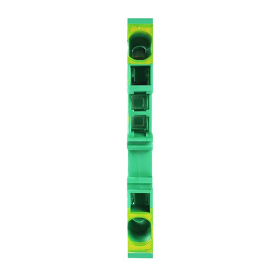 RS PRO Green/Yellow DIN Rail Terminal Block, 2.5mm²