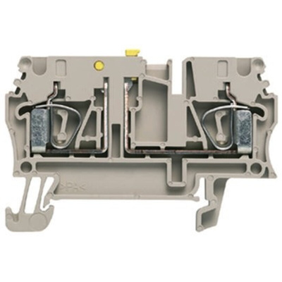 Weidmuller ZTR Series Brown DIN Rail Terminal Block, 2.5mm², Single-Level, Clamp Termination