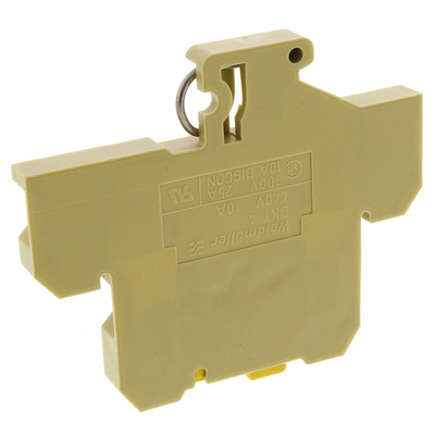 Weidmuller DKT Series Brown Disconnect Terminal Block, 4mm², Double-Level, Screw Termination