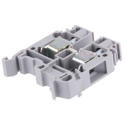 Entrelec SNA Series Grey DIN Rail Terminal Block, 10mm², Single-Level, Screw Termination