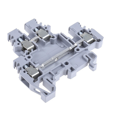 Entrelec SNA Series Grey DIN Rail Terminal Block, 4mm², Double-Level, Screw Termination