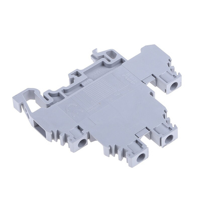 Entrelec SNA Series Grey DIN Rail Terminal Block, 4mm², Double-Level, Screw Termination