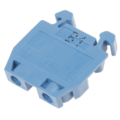 Entrelec SNA Series Blue DIN Rail Terminal Block, 4mm², Single-Level, Screw Termination