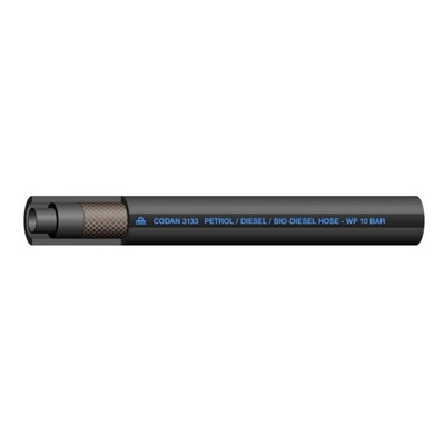 RS PRO 25m Long Black Hose Pipe, Applications Bio-Diesel, Diesel, Fuel, 9.5mm Inner Diam.