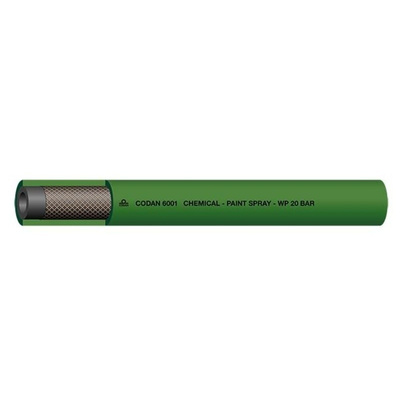 RS PRO 25m Long Black, Green Hose Pipe, Applications Paint Spray, 9mm Inner Diam.