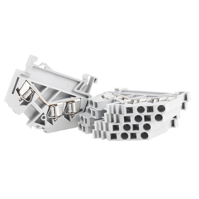 Wago 280 Series Grey Feed Through Terminal Block, 2.5mm², Single-Level, Cage Clamp Termination