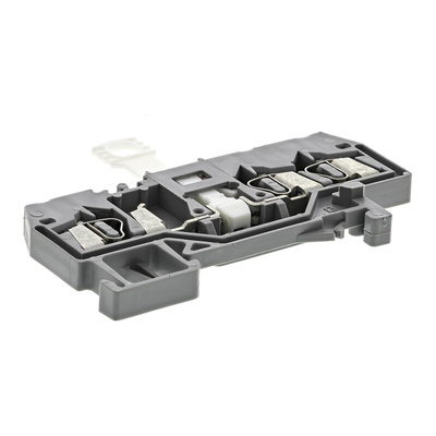 Wago 280 Series Grey Disconnect Terminal Block, 2.5mm², Single-Level, Cage Clamp Termination