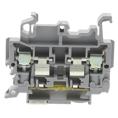 Entrelec M Series Grey Fused DIN Rail Terminal, 4mm², Screw Termination, Fused