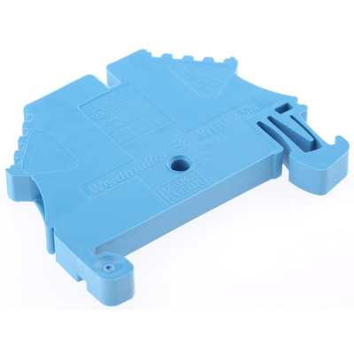 Weidmuller WDU Series Blue DIN Rail Terminal Block, 2.5mm², Single-Level, Screw Termination
