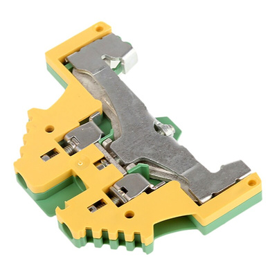 Weidmuller WPE Series Green/Yellow PE Terminal, 0.5 → 4mm², Single-Level, Screw Termination