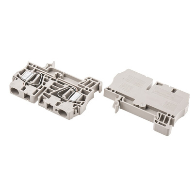 Weidmuller ZDU Series Brown Feed Through Terminal Block, 6mm², Single-Level, Clamp Termination