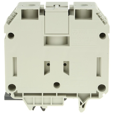 Wieland WKN Series Grey Standard Din Rail Terminal, 70mm², Single-Level, Screw Termination, ATEX