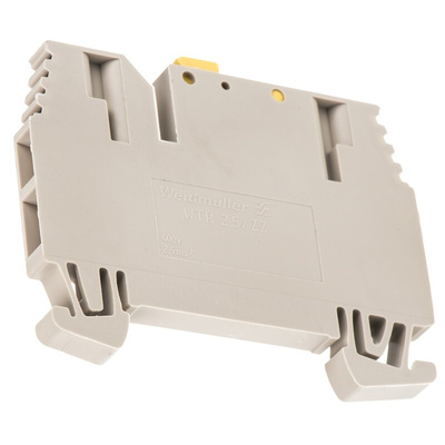 Weidmuller WTR Series Brown Test Disconnect Terminal Block, 2.5mm², Single-Level, Screw Termination