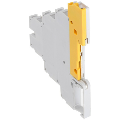 Entrelec SNA Series Grey Earth Terminal Block, 4mm², Triple-Level, Screw Termination