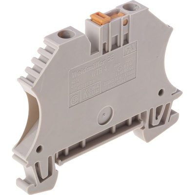 Weidmuller WTR Series Brown Disconnect Terminal Block, 4mm², Single-Level, Screw Termination