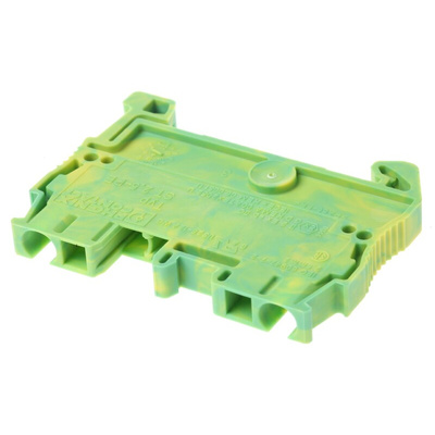 Phoenix Contact ST 2.5-PE Series Green/Yellow DIN Rail Terminal Block, 0.08 → 4mm², Single-Level, Spring Clamp