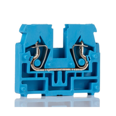 Wago 869 Series Blue DIN Rail Terminal Block, 2.5mm², Single-Level, Cage Clamp Termination, ATEX, IECEx