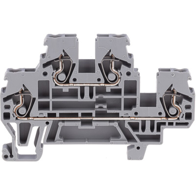 Wago 870 Series Grey Terminal Block, 2.5mm², Double-Level, Cage Clamp Termination