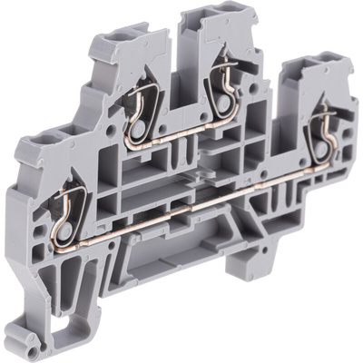Wago 870 Series Grey Terminal Block, 2.5mm², Double-Level, Cage Clamp Termination