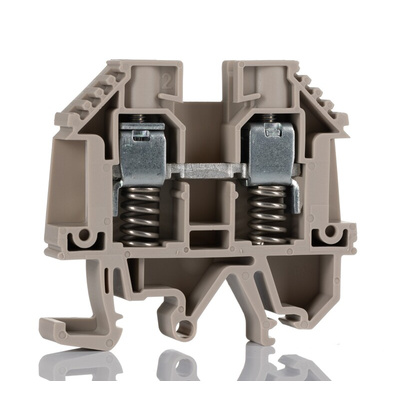 Weidmuller WDU Series Brown Feed Through Terminal Block, 10mm², Single-Level, Screw Termination, ATEX, IECEx