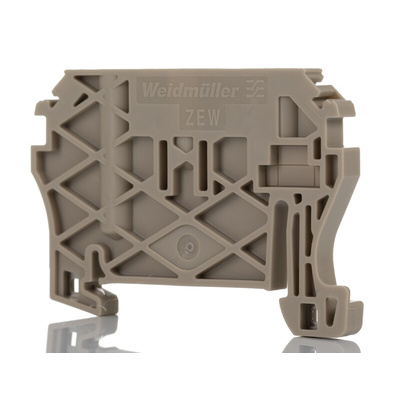 Weidmuller WDU Series Dark Beige DIN Rail Terminal Block, 10mm², 1-Level, Screw Termination, ATEX