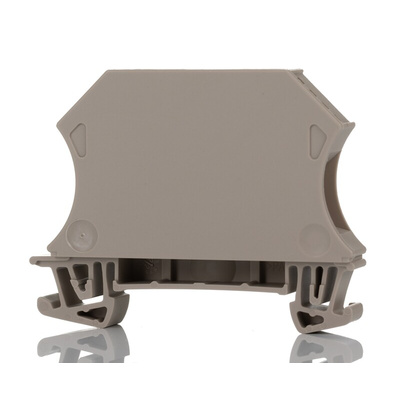 Weidmuller WDU Series Dark Beige DIN Rail Terminal Block, 10mm², 1-Level, Screw Termination, ATEX