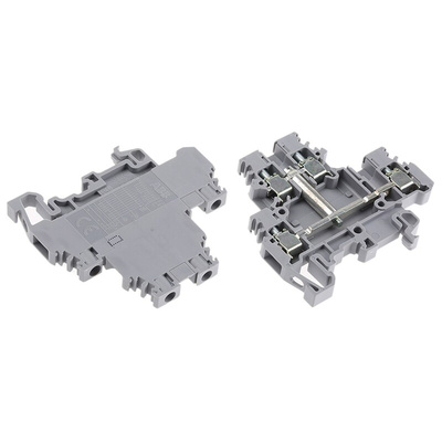 Entrelec SNA Series Grey Double Level Terminal Block, 0.2 → 4mm², Double-Level, Screw Termination