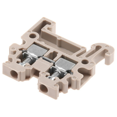 Weidmuller WDU Series Dark Beige DIN Rail Terminal Block, 1.5mm², Single-Level, Screw Termination, ATEX, IECEx