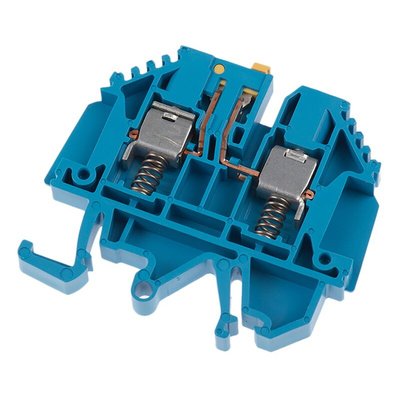 Weidmuller W Series Blue Disconnect Terminal Block, 4mm², Single-Level, Screw Termination