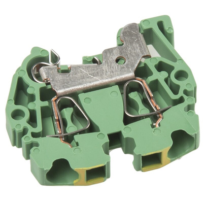 Weidmuller ZPEA Series Green/Yellow Earth Terminal Block, 2.5mm², Single-Level