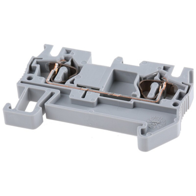 Phoenix Contact ST 4 Series Grey DIN Rail Terminal Block, 0.2 → 6mm², Single-Level, Spring Clamp Termination