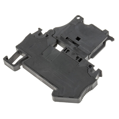 Phoenix Contact ST 4-HESI (5X20) Series Black Fused DIN Rail Terminal, 4mm², Single-Level, Spring Clamp Termination,