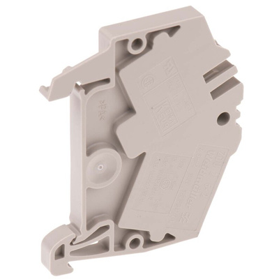 Weidmuller ZDU Series Beige Feed Through Terminal Block, 2.5mm², Single-Level, Clamp Termination