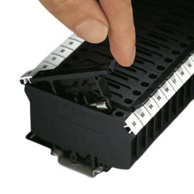 Phoenix Contact UK 5-HESI Series Black Fused DIN Rail Terminal, 1mm², Single-Level, Screw Termination, Fused, ATEX