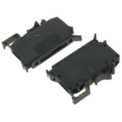 Phoenix Contact UK6.3-HESI Series Black Fused DIN Rail Terminal, 1.5mm², Single-Level, Screw Termination, Fused