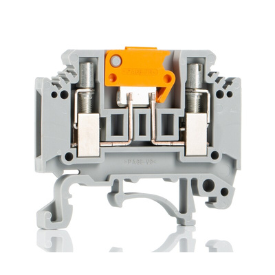 Phoenix Contact MTK-P/P Series Grey Knife Disconnect Terminal Block, 0.2 → 2.5mm², Single-Level, Screw
