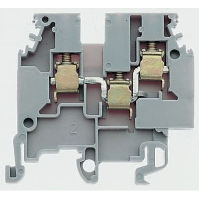 Entrelec SNA Series Blue DIN Rail Terminal Block, 4mm², Single-Level, Screw Termination