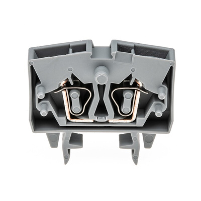 Wago 264 Series Grey Feed Through Terminal Block, 2.5mm², Single-Level, Cage Clamp Termination