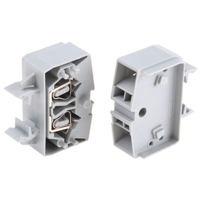 Wago 264 Series Grey Feed Through Terminal Block, 2.5mm², Single-Level, Cage Clamp Termination