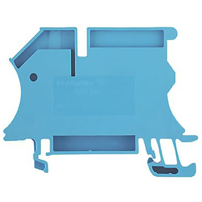 Weidmuller WNT Series Blue DIN Rail Terminal Block, 16mm², Single-Level, Busbar Termination