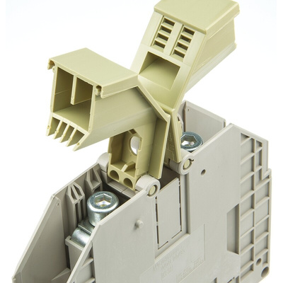 Weidmuller WDU Series Brown Feed Through Terminal Block, 95mm², Single-Level, Screw Termination, ATEX