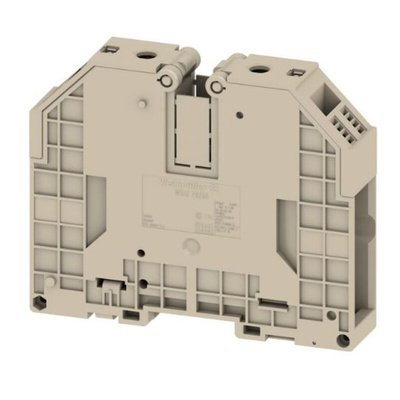 Weidmuller WDU Series Brown Feed Through Terminal Block, 95mm², Single-Level, Screw Termination, ATEX