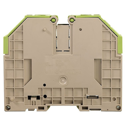 Weidmuller WDU Series Brown Feed Through Terminal Block, 95mm², Single-Level, Screw Termination