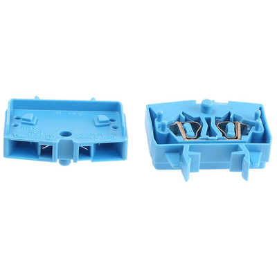 Wago 264 Series Blue Feed Through Terminal Block, 2.5mm², Single-Level, Cage Clamp Termination, ATEX, IECEx