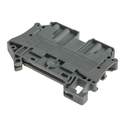 Phoenix Contact UT 4-QUATTRO Series Grey Feed Through Terminal Block, 0.14 → 6mm², Single-Level, Screw