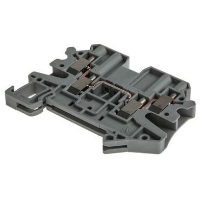 Phoenix Contact UT 4-QUATTRO Series Grey Feed Through Terminal Block, 0.14 → 6mm², Single-Level, Screw