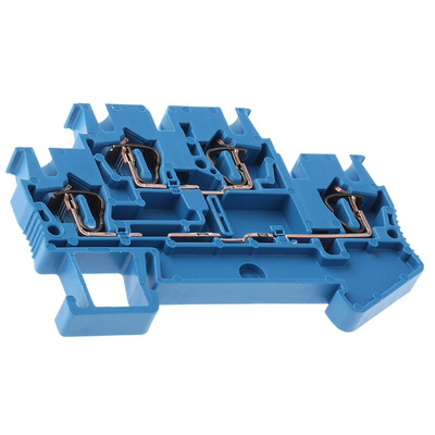 Phoenix Contact STTB 2.5 BU Series Blue Double Level Terminal Block, 0.08 → 4mm², Double-Level, Spring Clamp