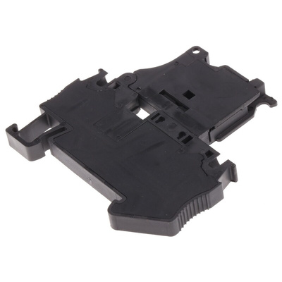 Phoenix Contact Clipline Series Black Fused DIN Rail Terminal, Single-Level, Spring Clamp Termination, Fused