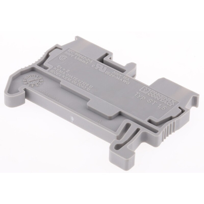 Phoenix Contact ST 1.5 Series Grey Feed Through Terminal Block, 0.08 → 1.5mm², Single-Level, Spring Clamp